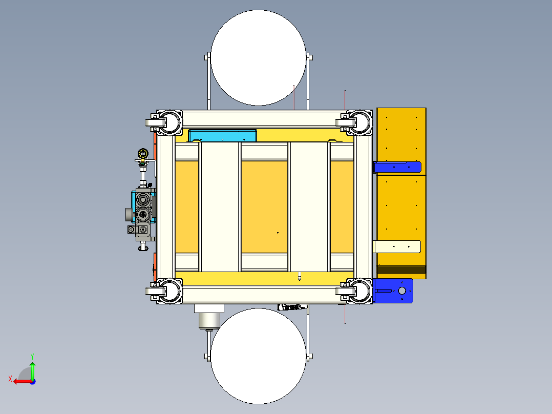 电机控制器装配后视图