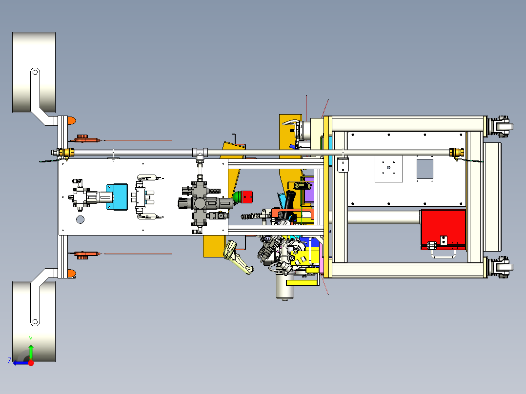 电机控制器装配右视图