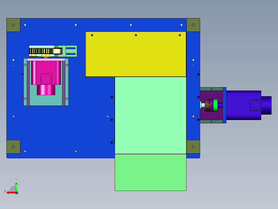 大型钢丝调直切断机后视图