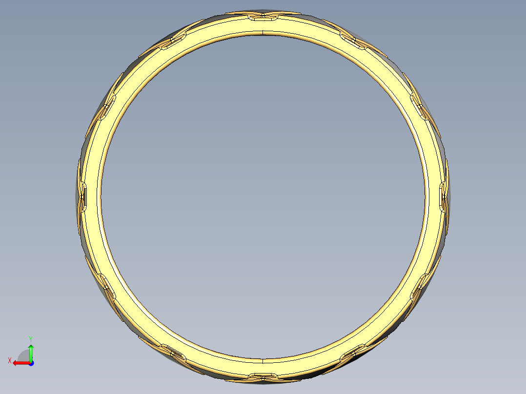 女士戒指后视图