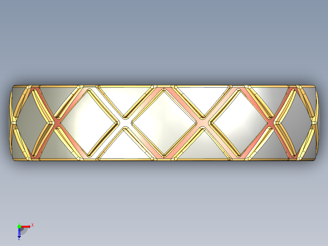 女士戒指俯视图