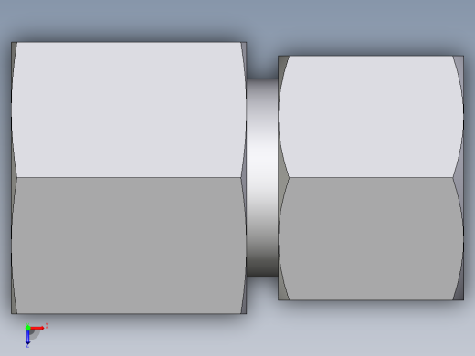 卡套式工业通用硬管接头EO_Swivel_connector_GAI14ZSRCF俯视缩略图