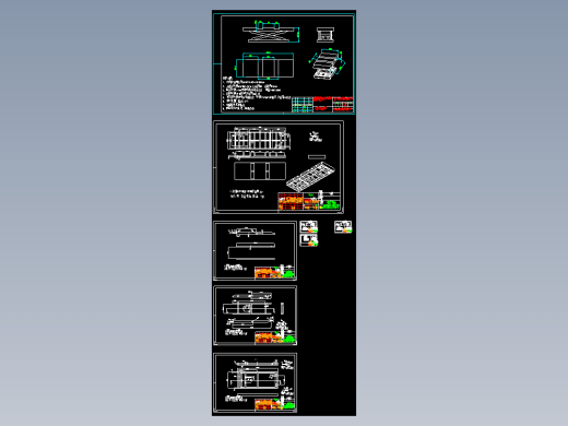 液压升降平台，全套图纸