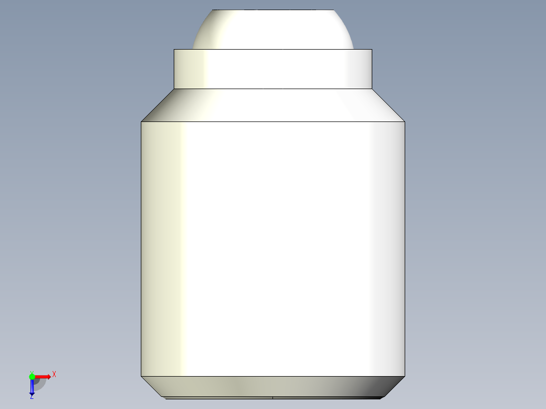 半圓定位珠螺絲(塑膠珠)2272-3D多系列多零件图纸模型俯视图