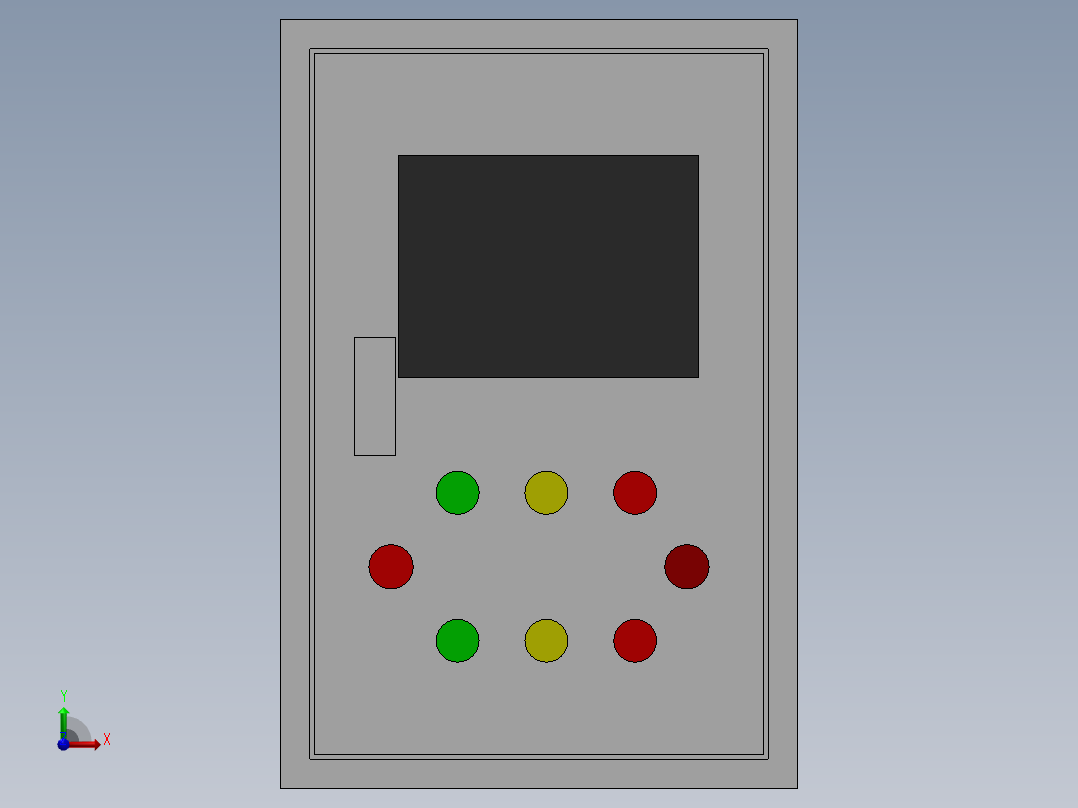电器柜 电控柜 (12) 机械设计素材前视图
