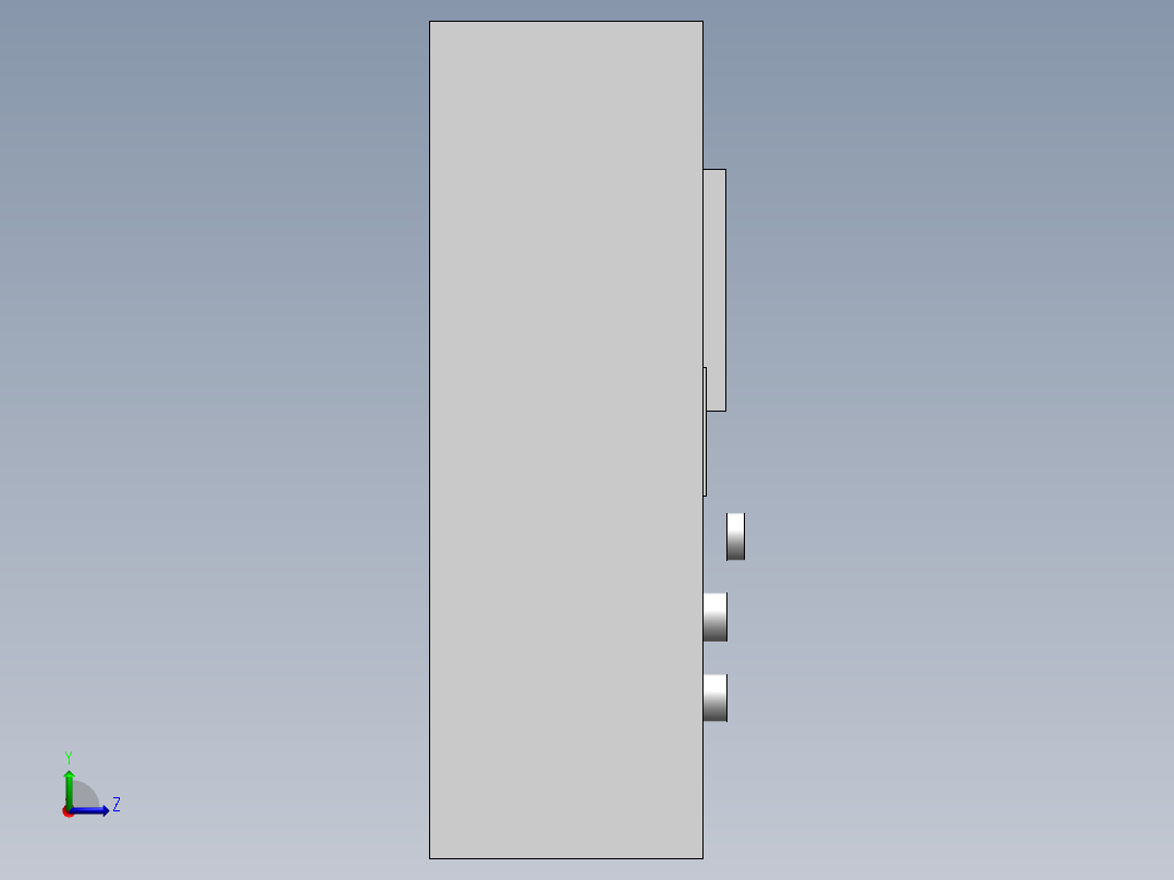 电器柜 电控柜 (12) 机械设计素材左视图