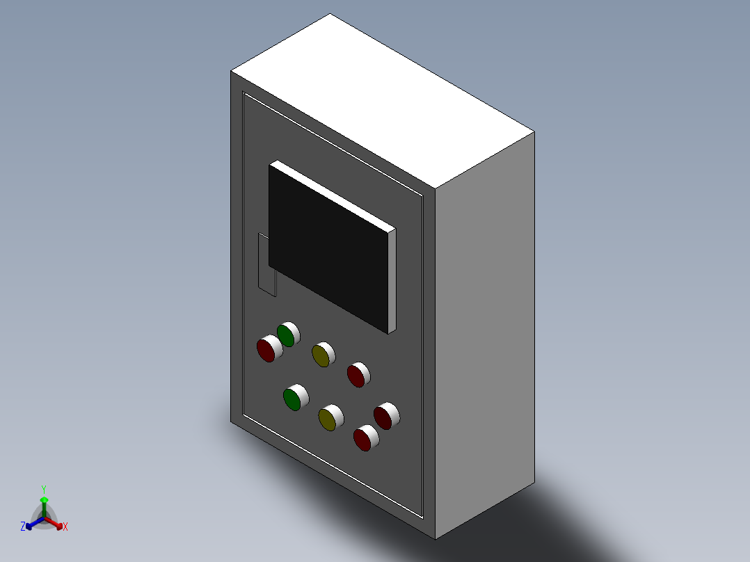 电器柜 电控柜 (12) 机械设计素材正等轴测图