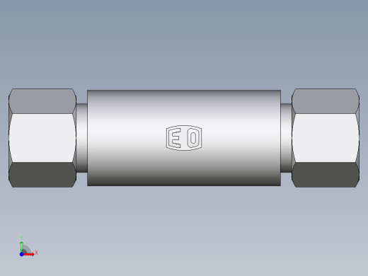 卡套式工业通用硬管接头EO_Weld_bulkhead_fitting_ESV10ZS前视缩略图