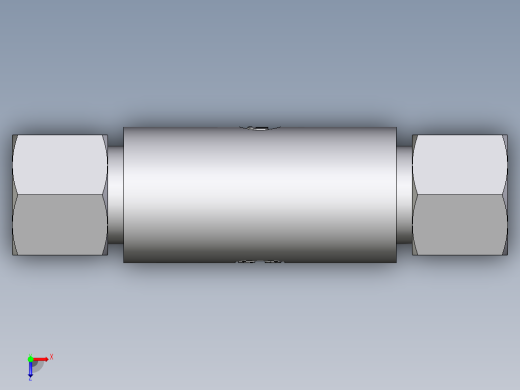 卡套式工业通用硬管接头EO_Weld_bulkhead_fitting_ESV10ZS俯视缩略图