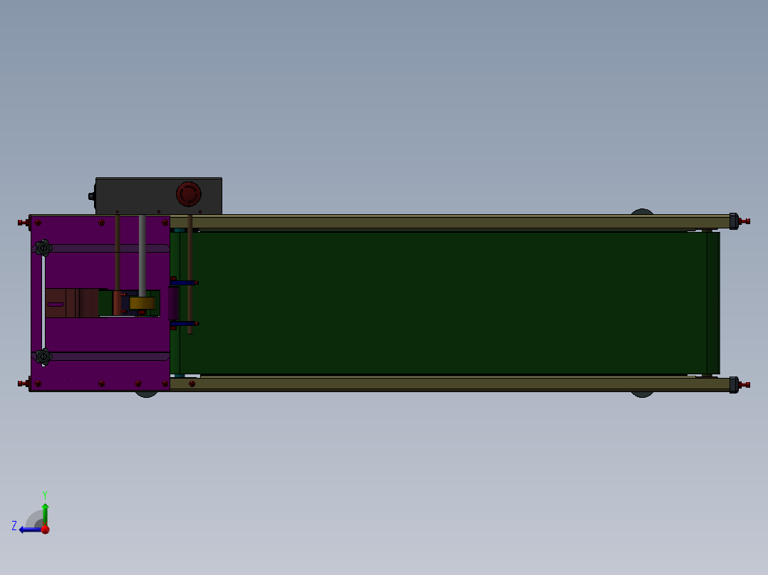 自动分页机右视图