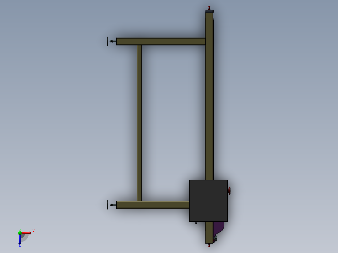 自动分页机俯视图