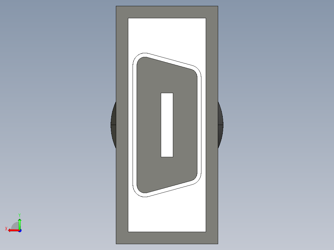 基恩士CA-CN3R_10R_17R_kc图纸模型后视图