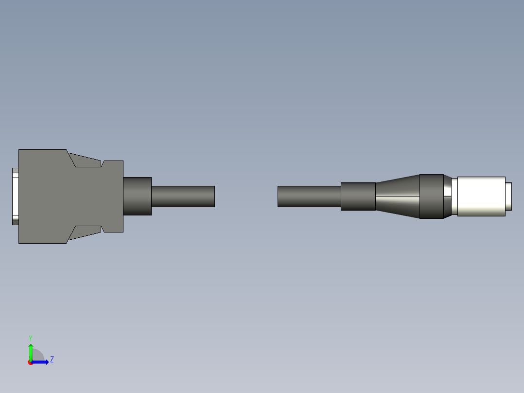 基恩士CA-CN3R_10R_17R_kc图纸模型左视图