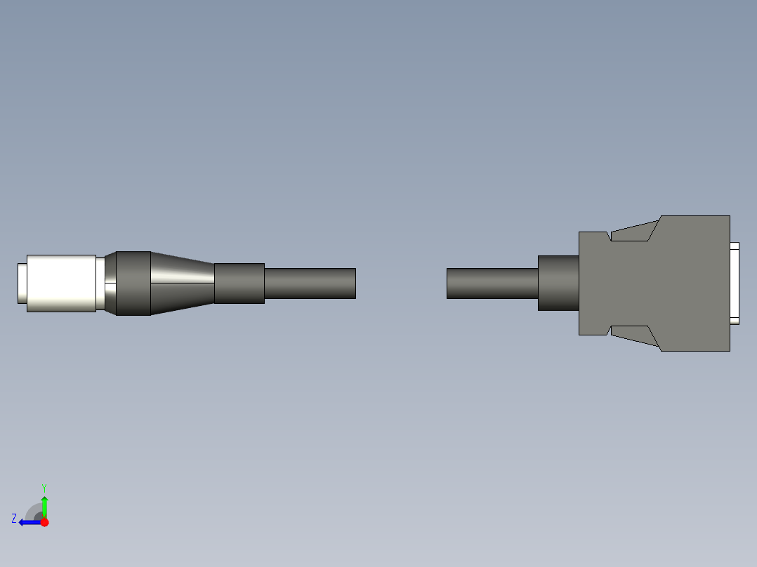 基恩士CA-CN3R_10R_17R_kc图纸模型右视图