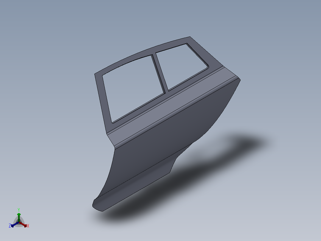 车门堆焊--sw正等轴测图