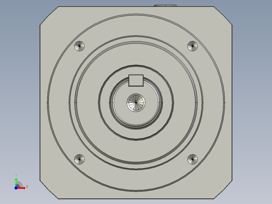 多摩川行星减速机TL-120-L1-24HA24(45度)前视图