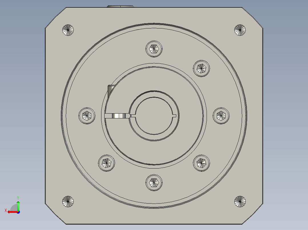 多摩川行星减速机TL-120-L1-24HA24(45度)后视图