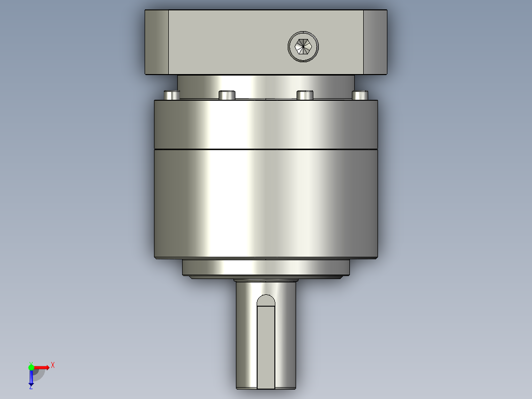 多摩川行星减速机TL-120-L1-24HA24(45度)俯视图