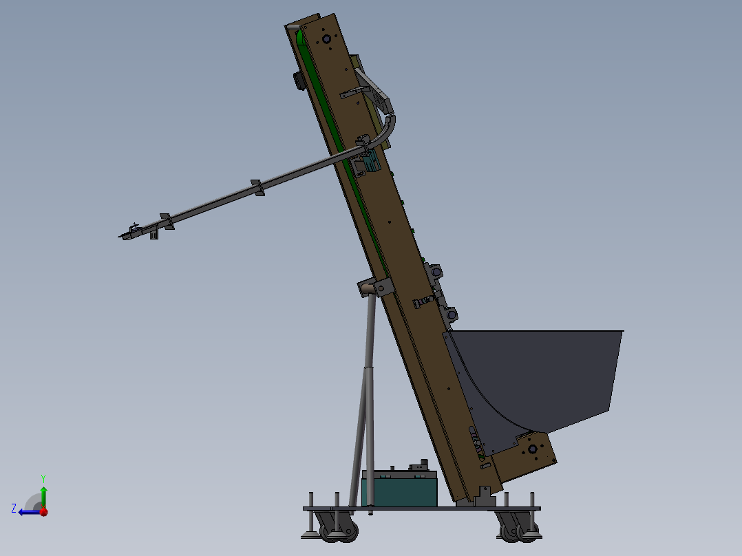 自动提升理盖上盖机sw14右视图