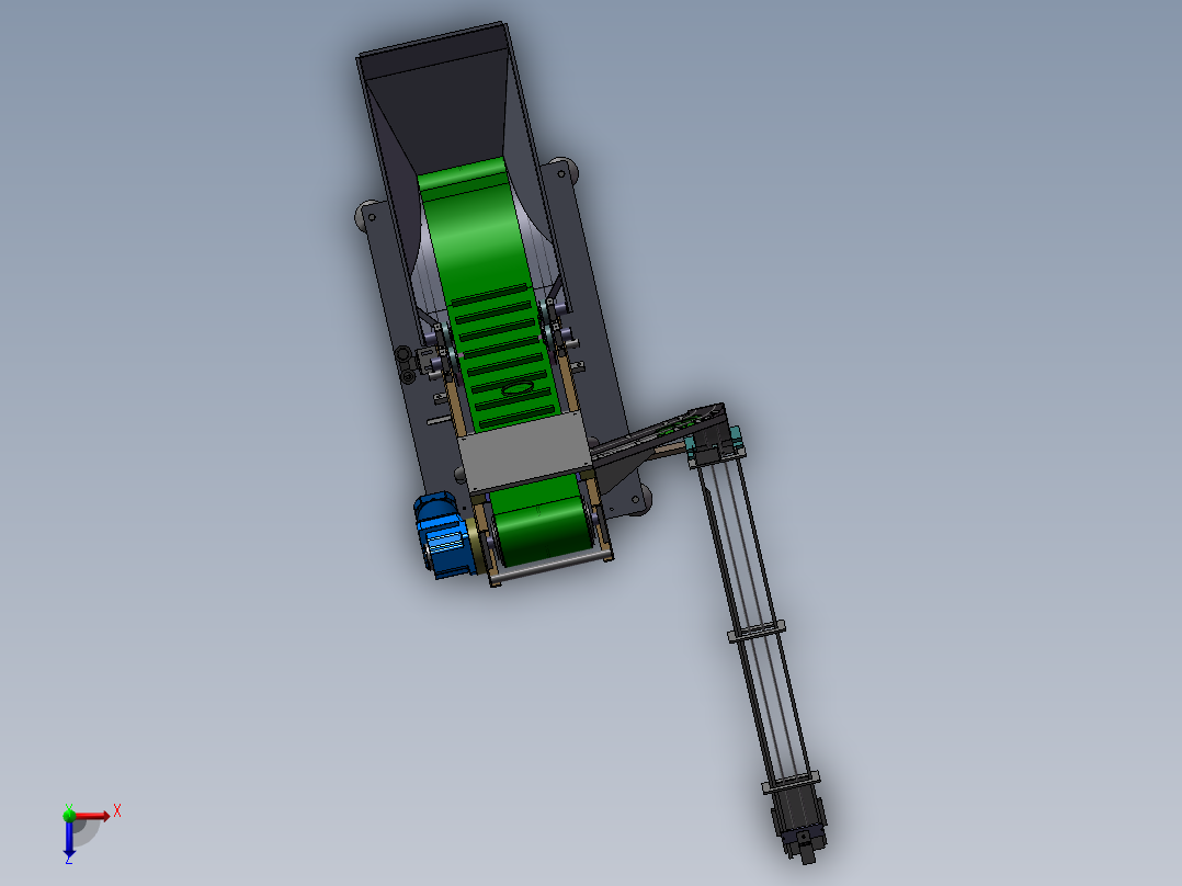 自动提升理盖上盖机sw14俯视图