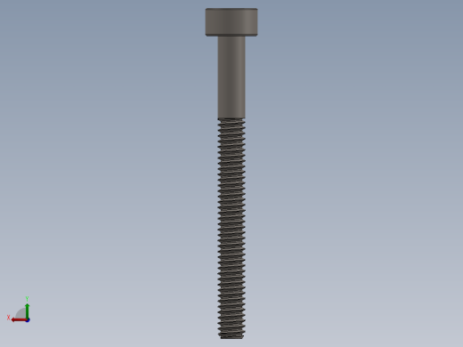 Screw_DIN_912_M2x22_A2.SLDPRT公制内六角螺钉后视缩略图
