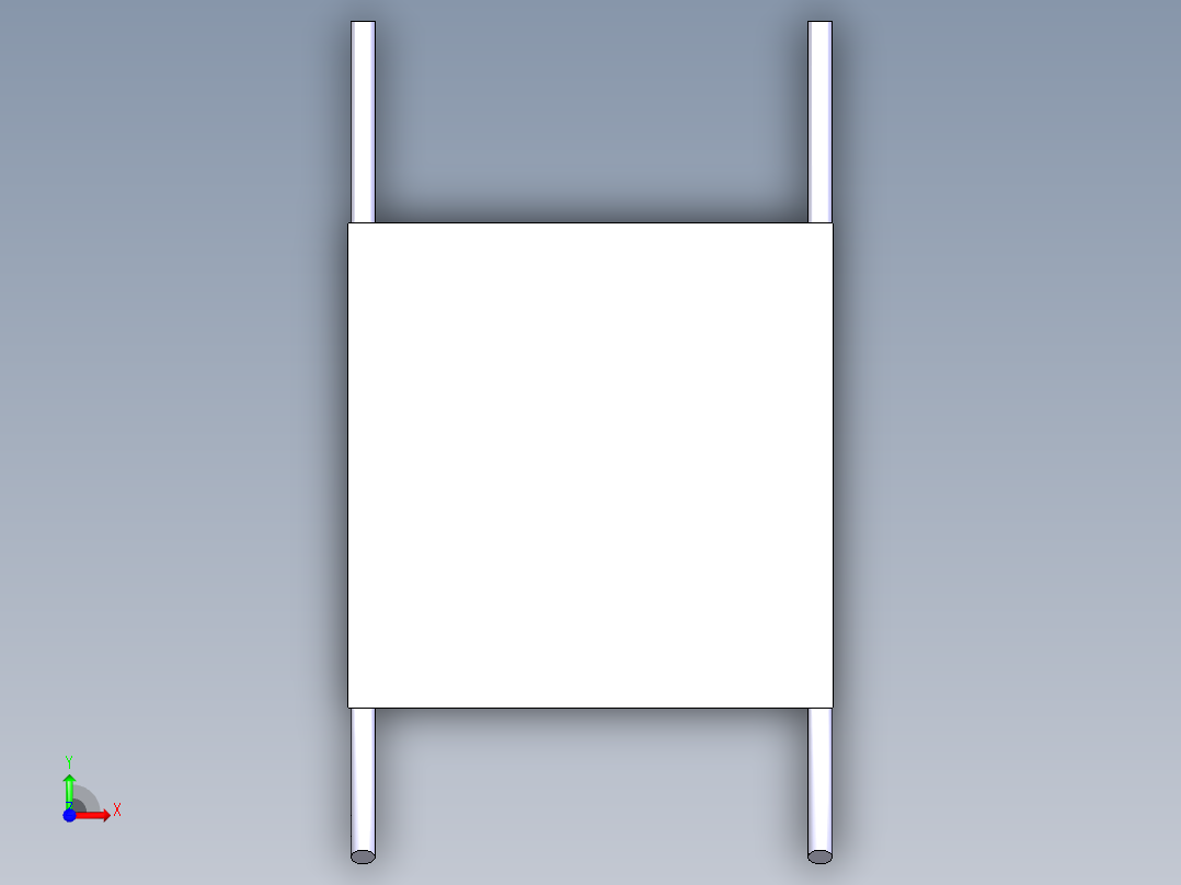 直升机起落架前视图