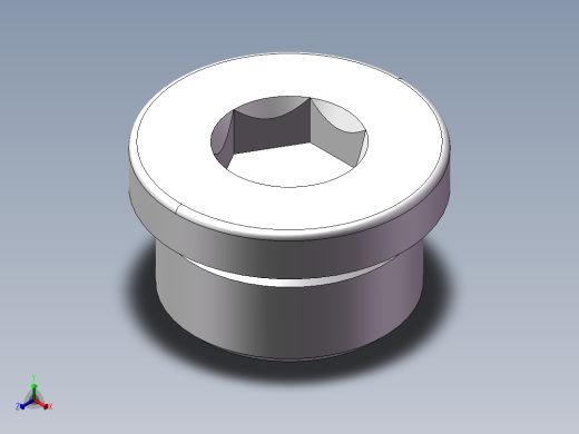 堵头 4BN 内六角螺堵、4BN-16WD正等轴测缩略图