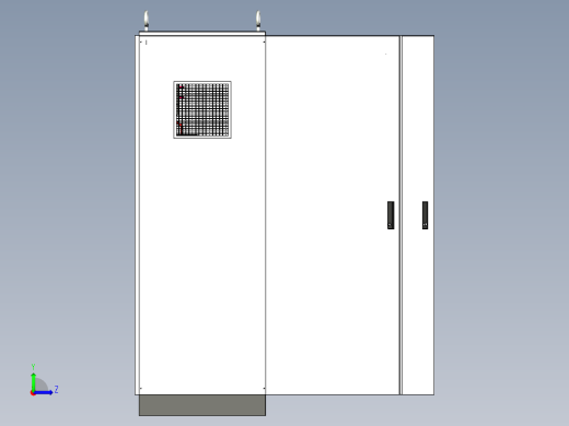 三柜组装双电源plc控制柜 55393左视缩略图
