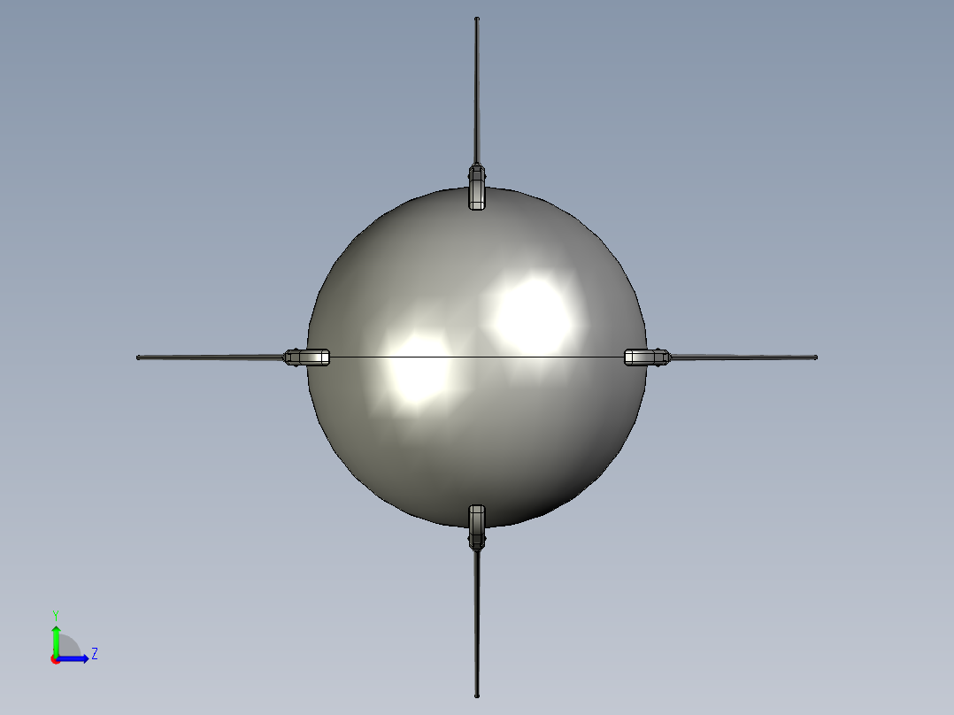 卫星、空间站(50)左视图