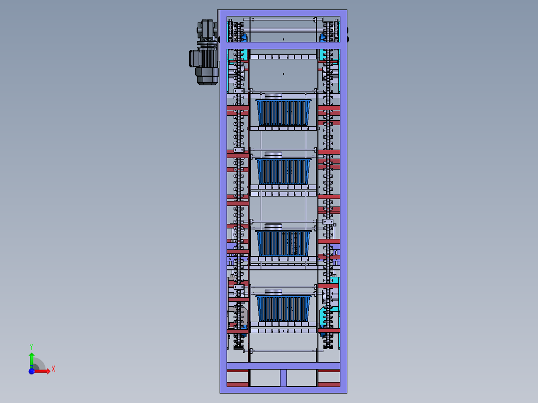 流水线升降机  x_t前视图
