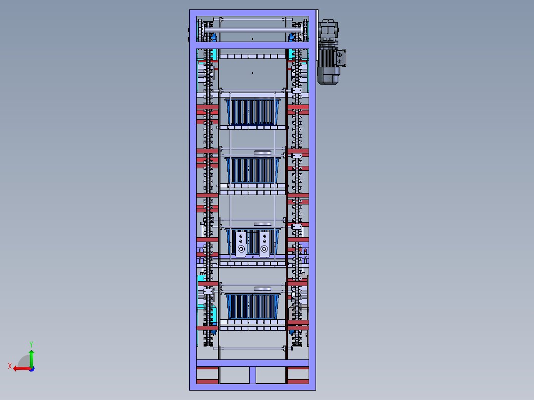 流水线升降机  x_t后视图