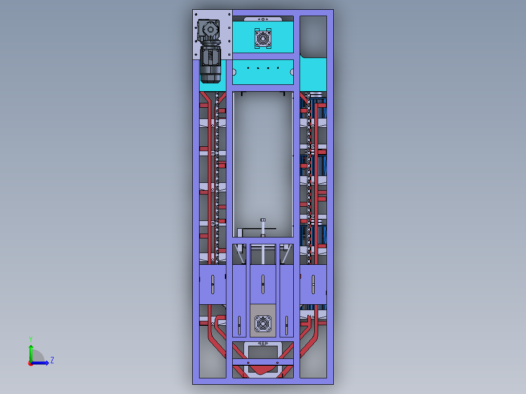 流水线升降机  x_t左视图