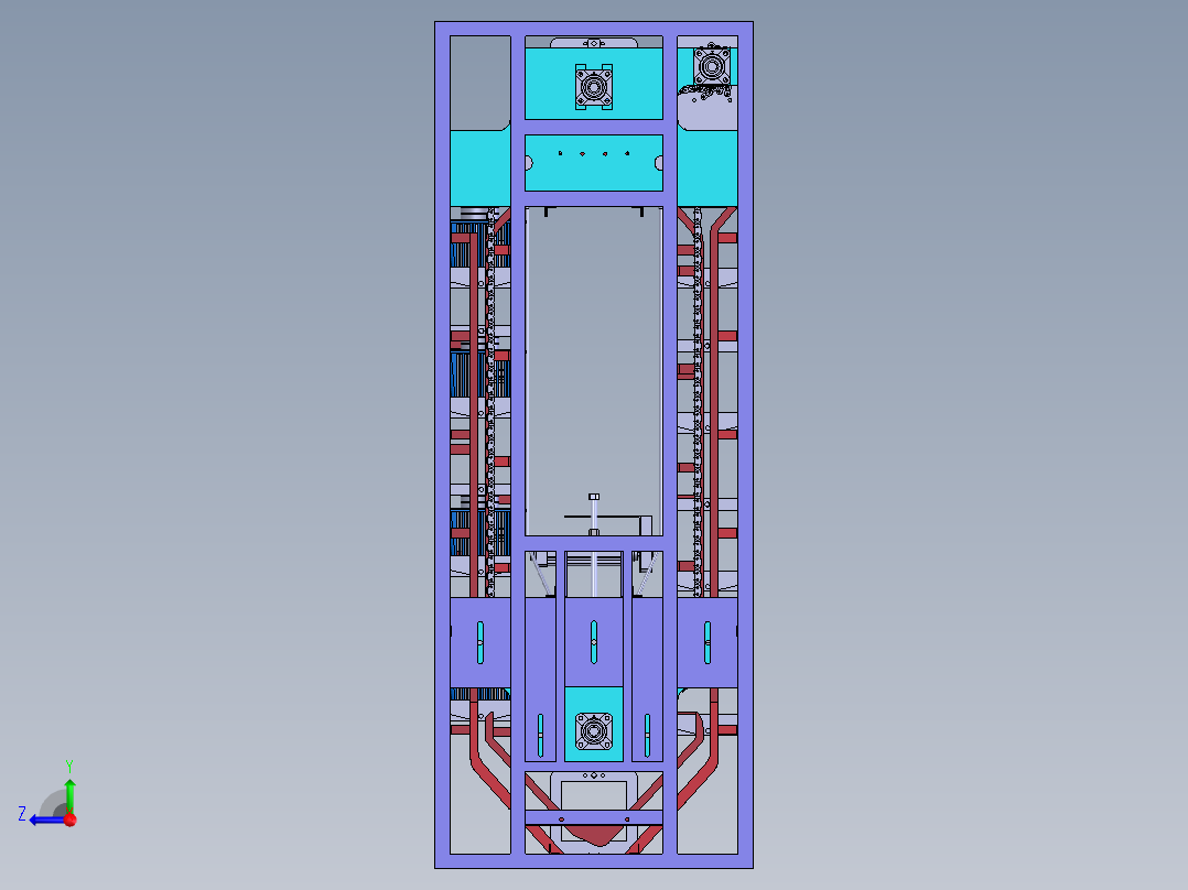 流水线升降机  x_t右视图