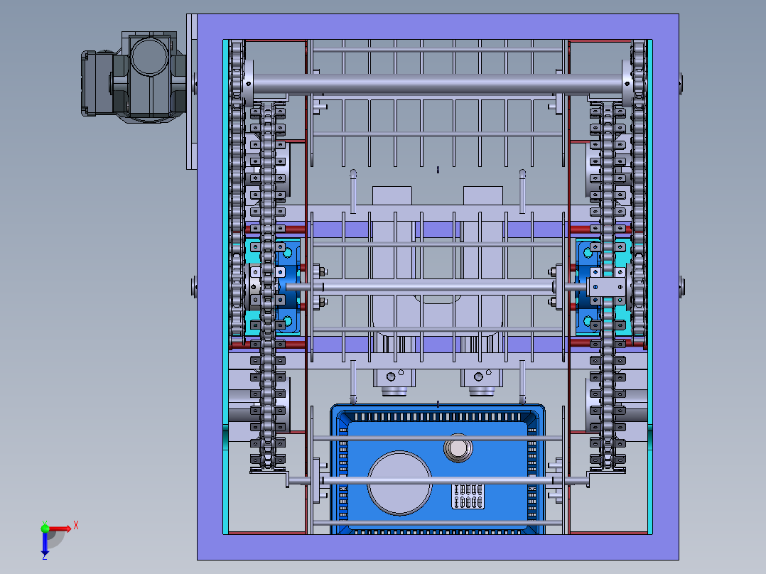流水线升降机  x_t俯视图