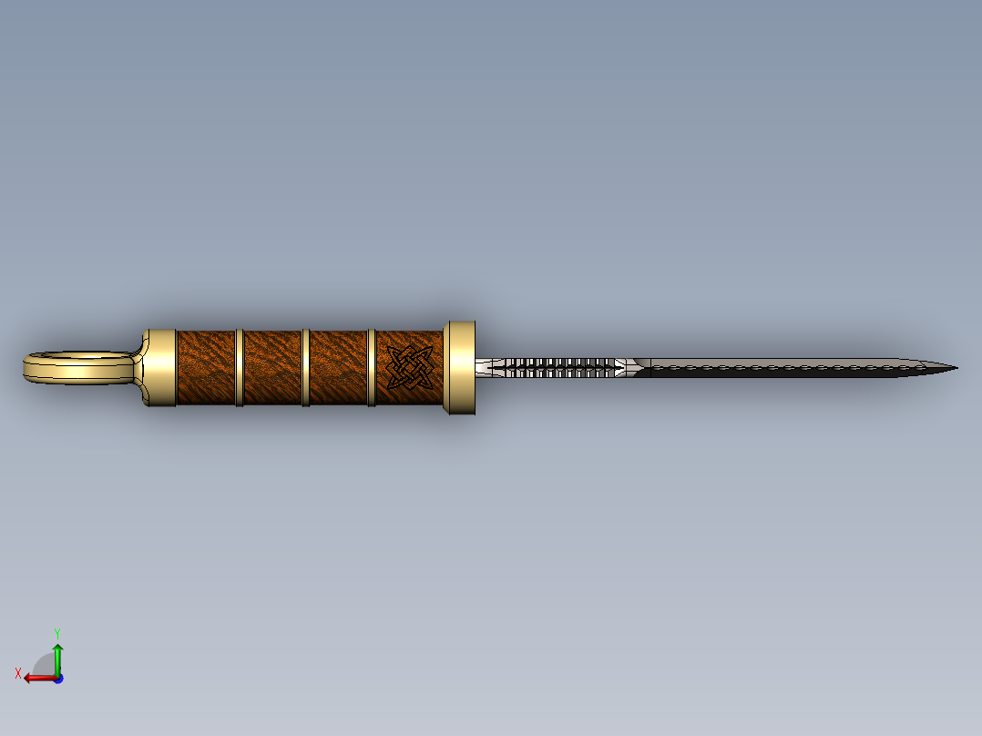 爪子刀、刀(16)后视图