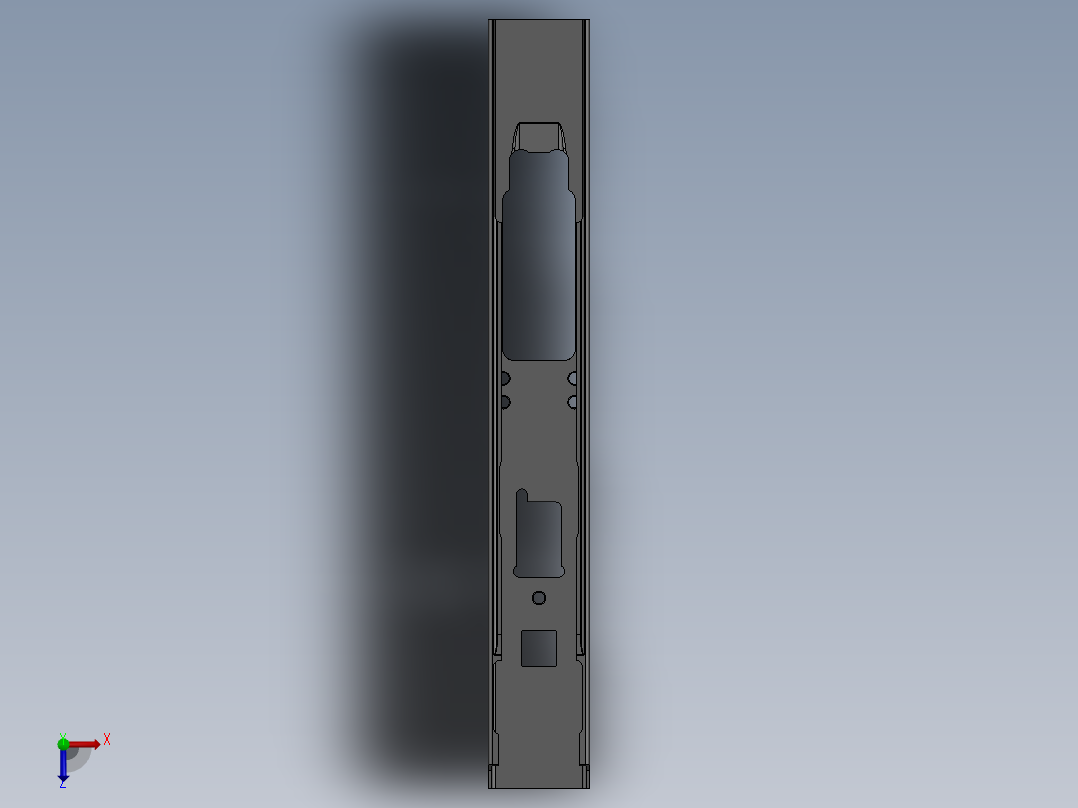 钽_绿柱石接收器外壳俯视图