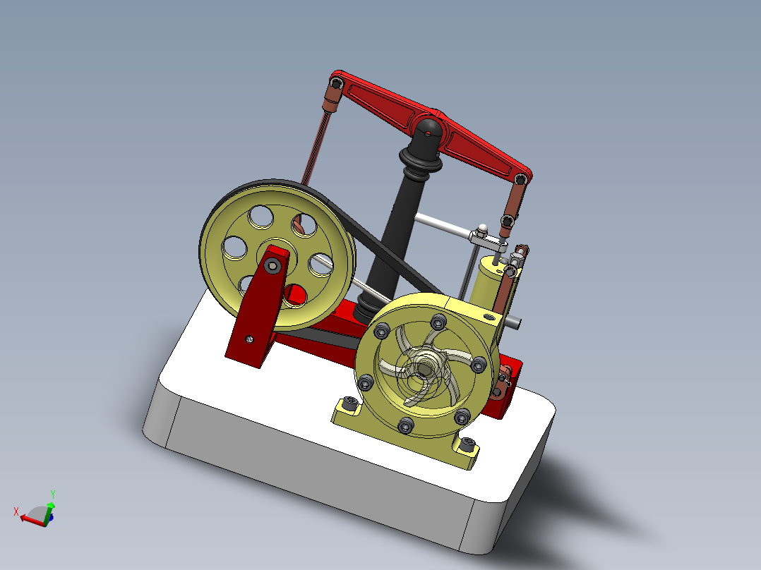 蒸汽机steam-engine-buhar-motoru-1834-模型格式为 sw主视图