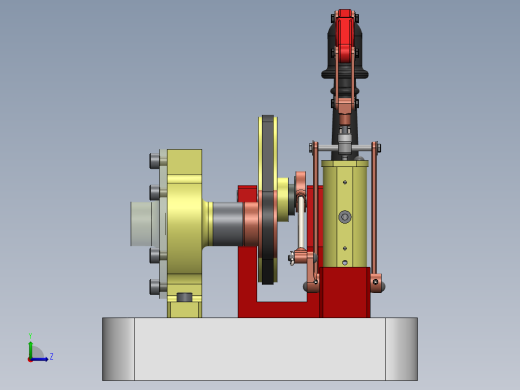 蒸汽机steam-engine-buhar-motoru-1834-模型格式为 sw左视缩略图