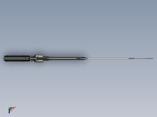 手枪左轮冲锋枪老式狙击步枪设计3D图纸45acp-revolver-gunblade-1 IGS SW俯视缩略图