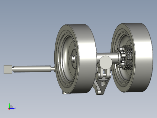 现代民用飞机起落架收放左视缩略图