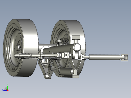 现代民用飞机起落架收放右视缩略图