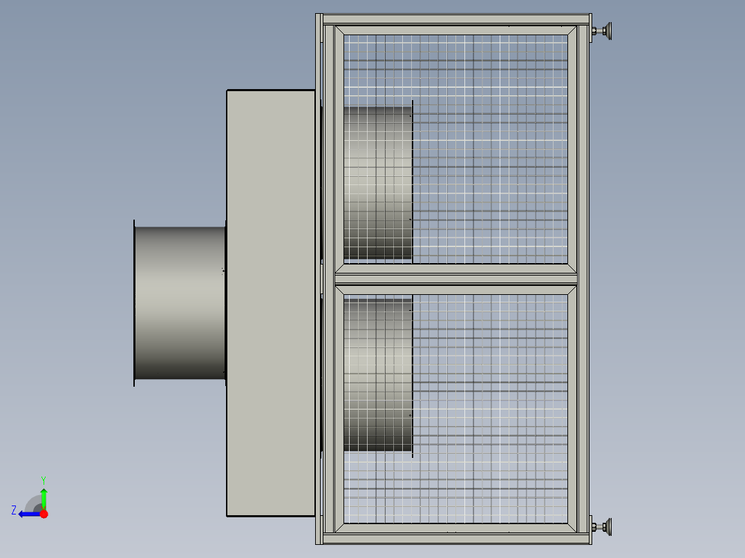 冷却除尘单元右视图
