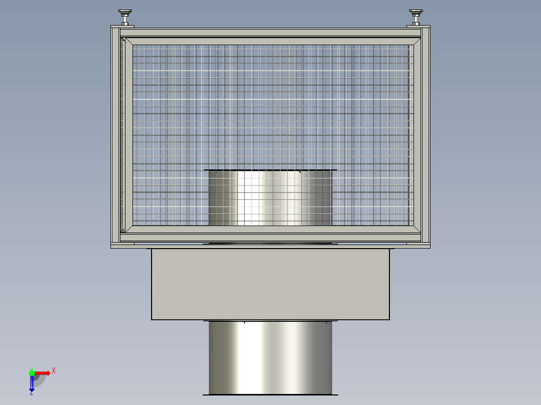 冷却除尘单元俯视图