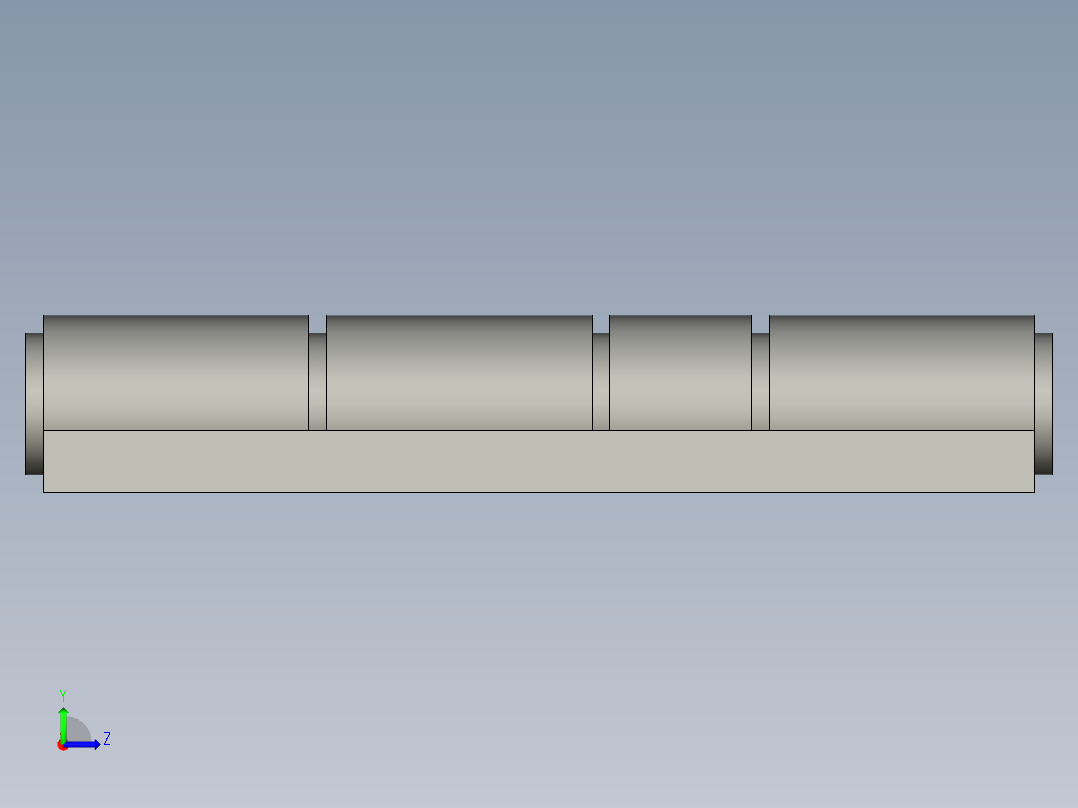 L铝质铰链40-40左视图