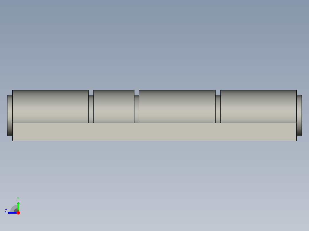 L铝质铰链40-40右视图