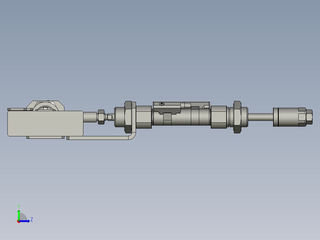螺母排料结构体T左视图