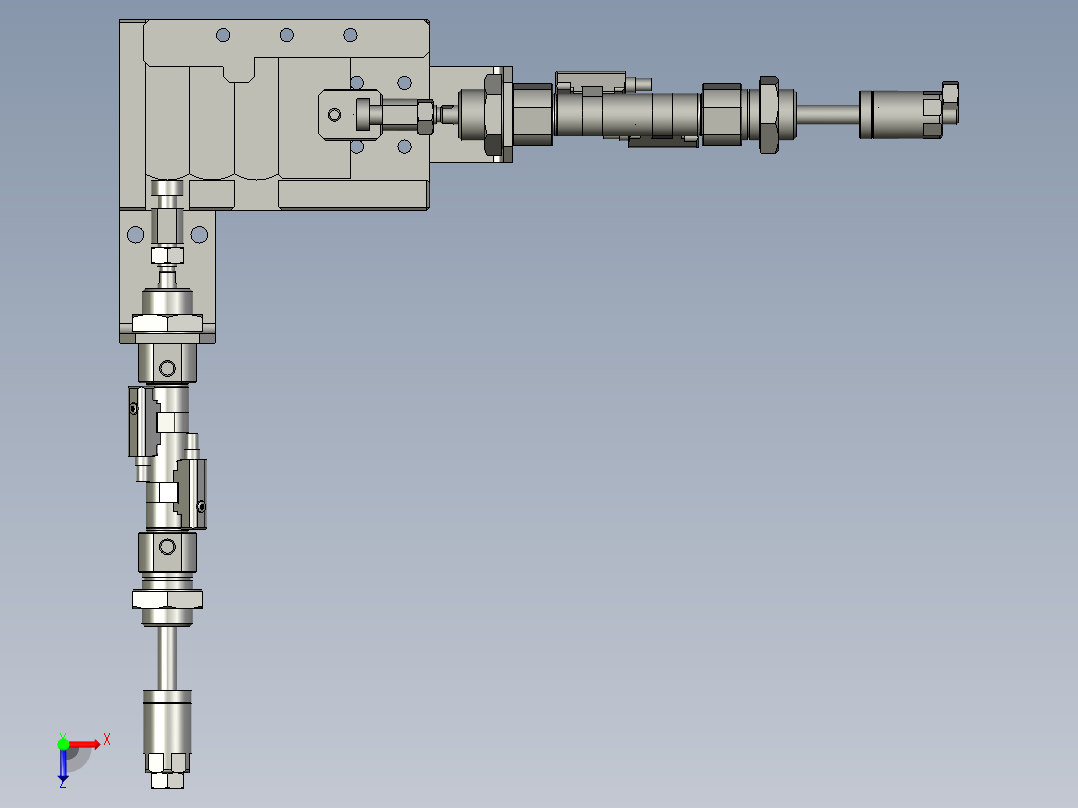 螺母排料结构体T俯视图