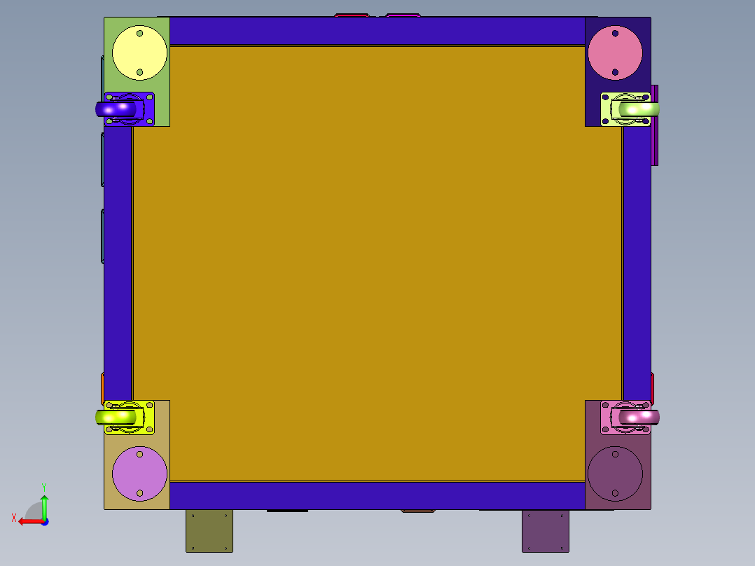 高精度平面度测量设备后视图
