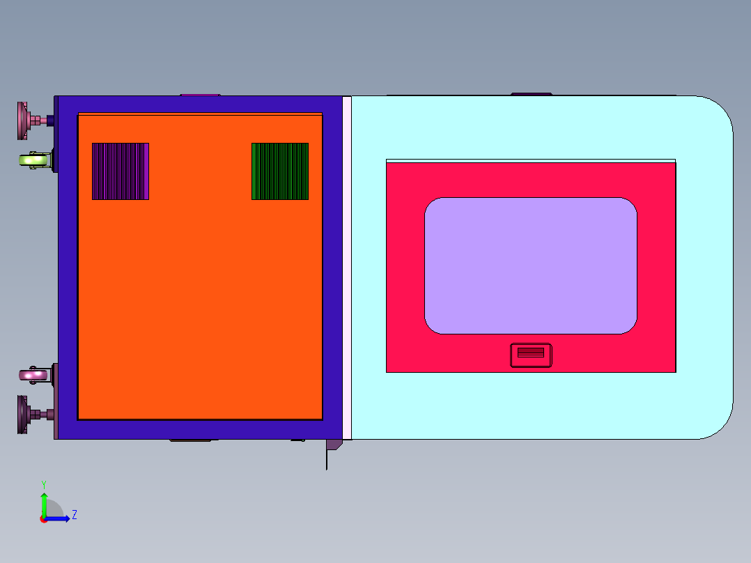 高精度平面度测量设备左视图
