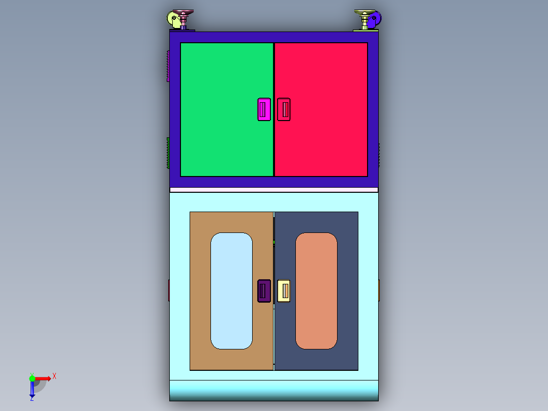 高精度平面度测量设备俯视图